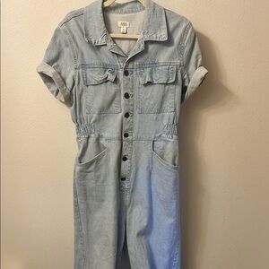 Light Blue Denim Jumpsuit